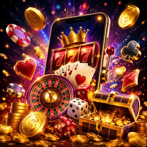 Celular exibindo o aplicativo aberto na tela de jogos